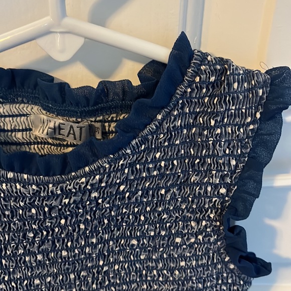 Sleeveless blue Wheat dress with smocked bodice - Picture 3 of 3